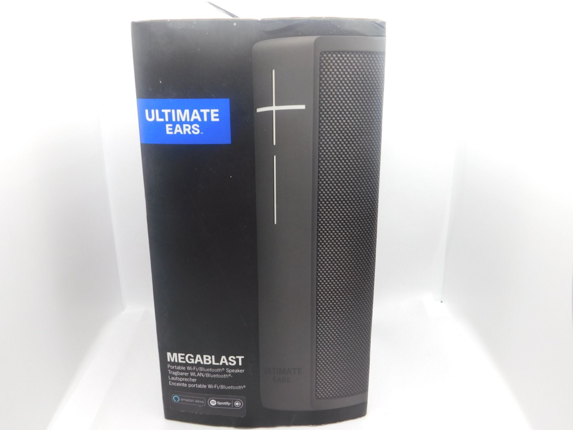 1 BOXED ULTIMATE EARS MEGABLAST PORTABLE BLUETOOTH SPEAKER WITH AMAZON ALEXA RRP Â£199