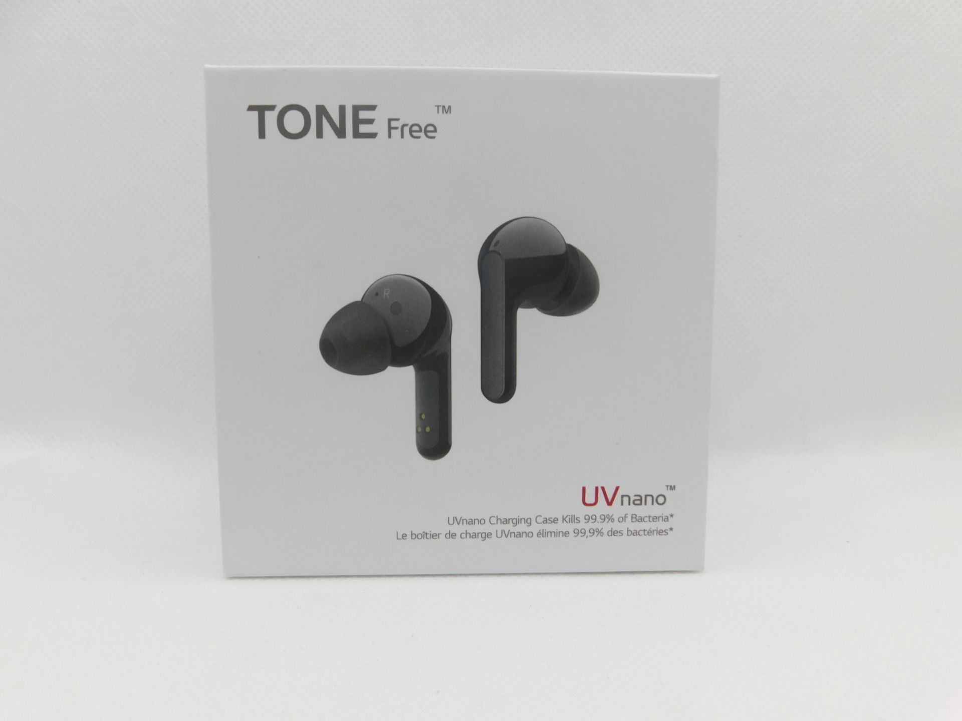 1 BOXED LG TONE FREE EARPHONES WITH MERIDIAN TECHNOLOGY MODEL HBS-FN6 RRP Â£119.99