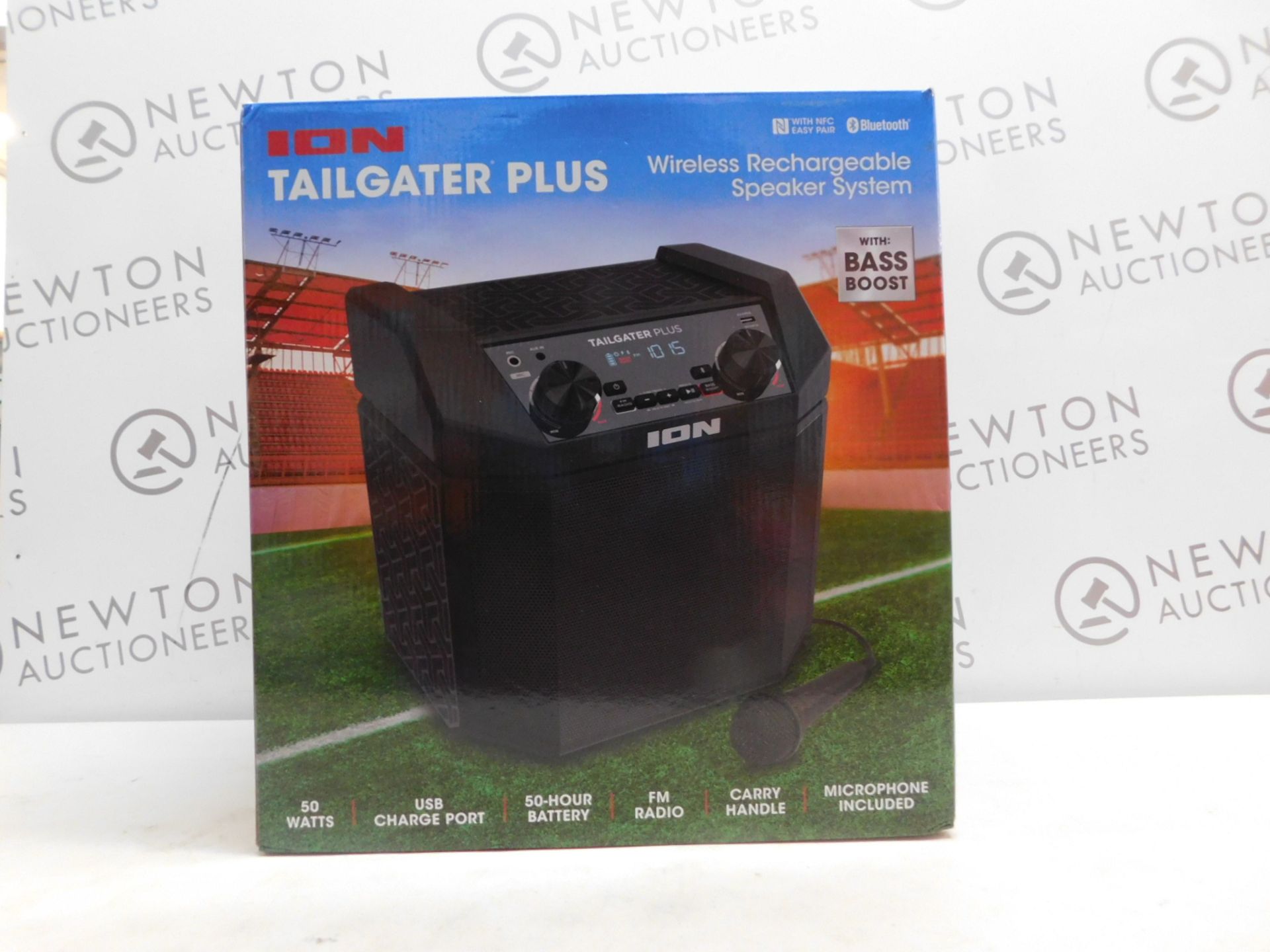 1 BOXED ION TAILGATER PLUS WIRELESS RECHARGEABLE PORTABLE SPEAKER SYSTEM RRP Â£129 (TESTED