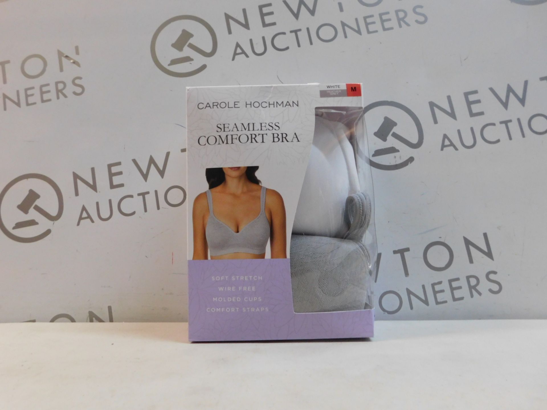 1 BOXED 2 PACK CAROLE HOCHMAN SEAMLESS COMFORT BRA SIZE M RRP Â£39