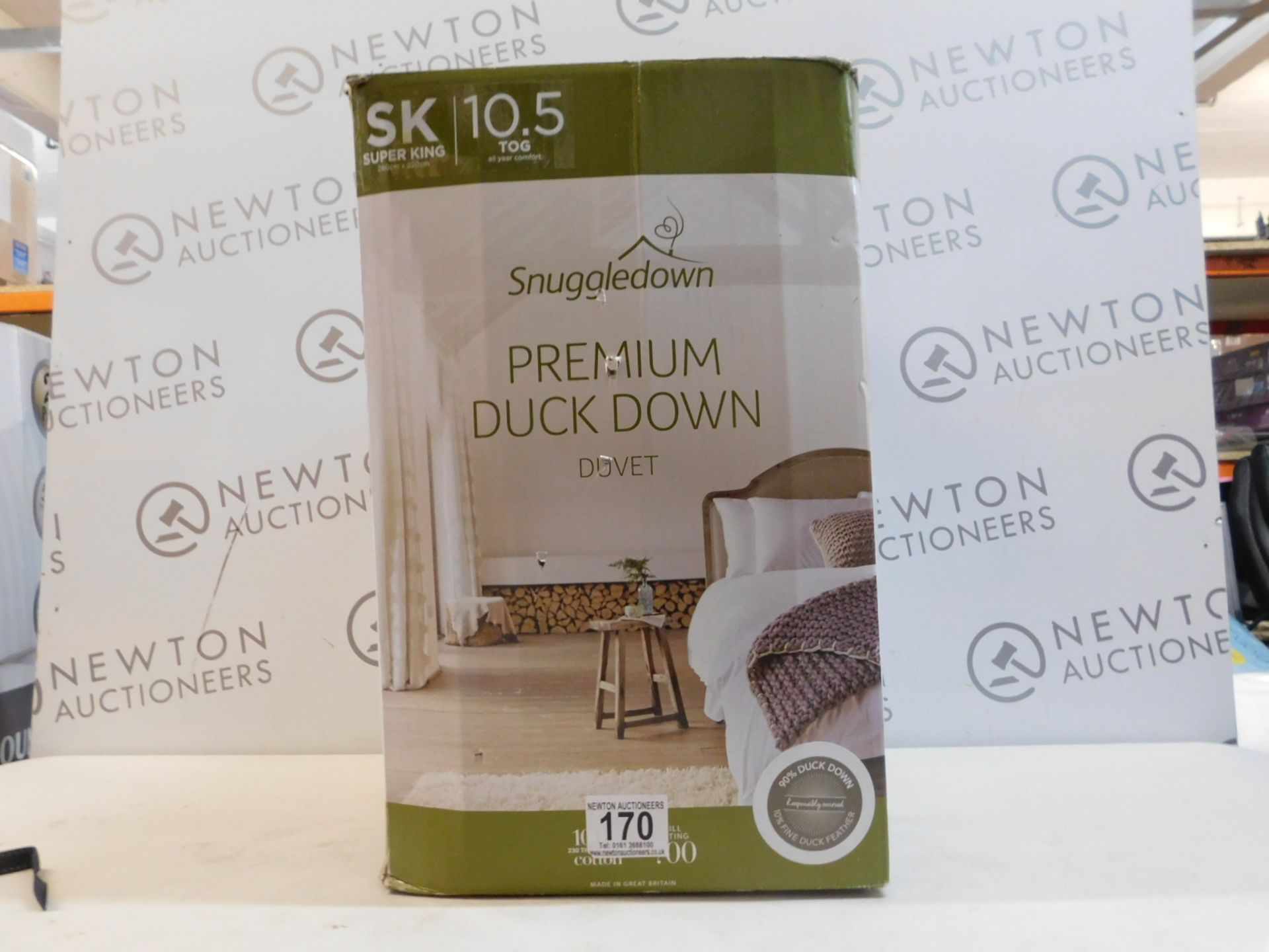 1 BOXED SNUGGLEDOWN PREMIUM DUCK DOWN DUVET SUPER KING SIZE RRP Â£99.99