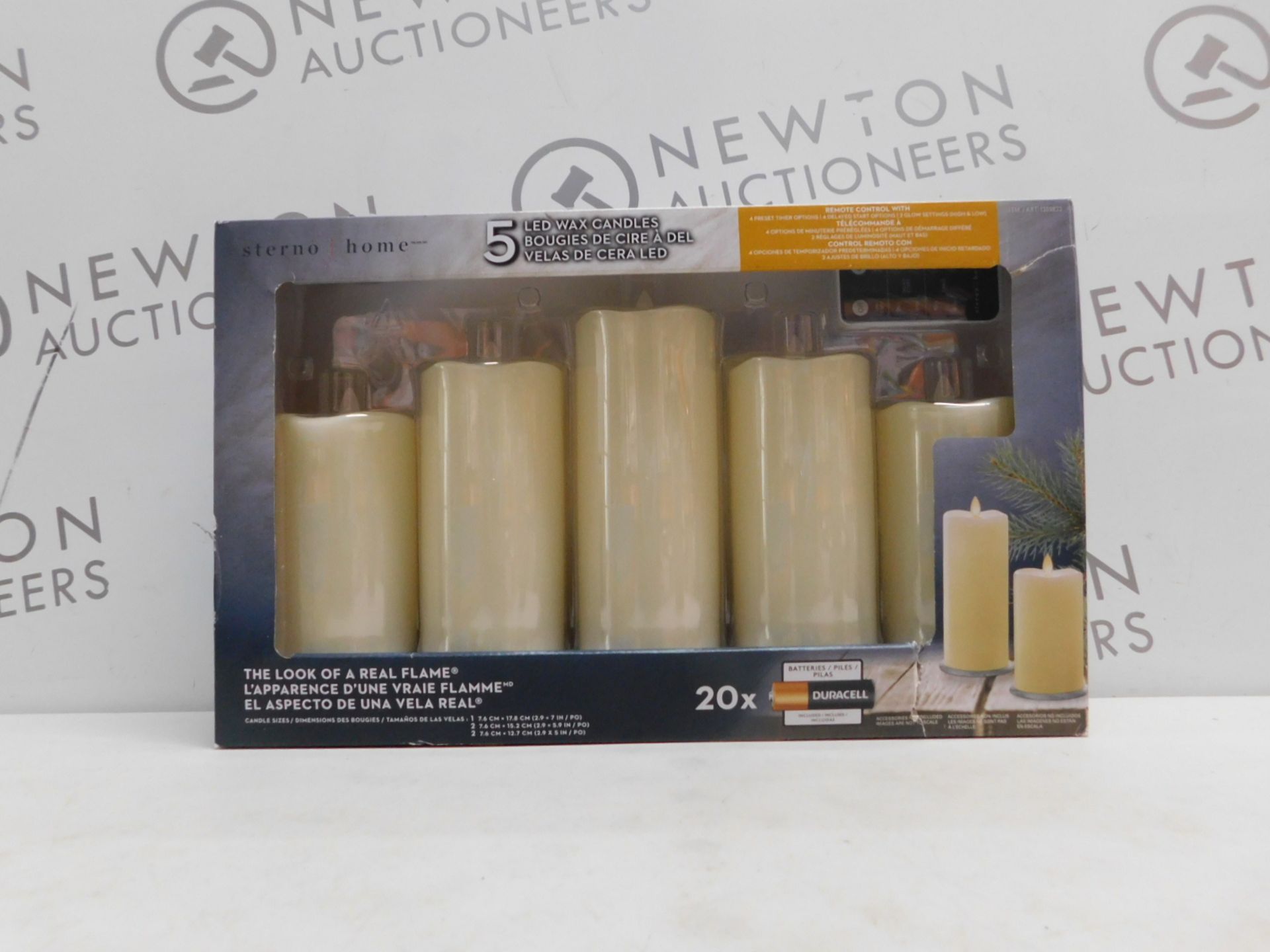 1 BOXED SET OF 5 COLOUR CHANGING LED WAX CANDLES WITH REMOTE CONTROL RRP Â£27.99