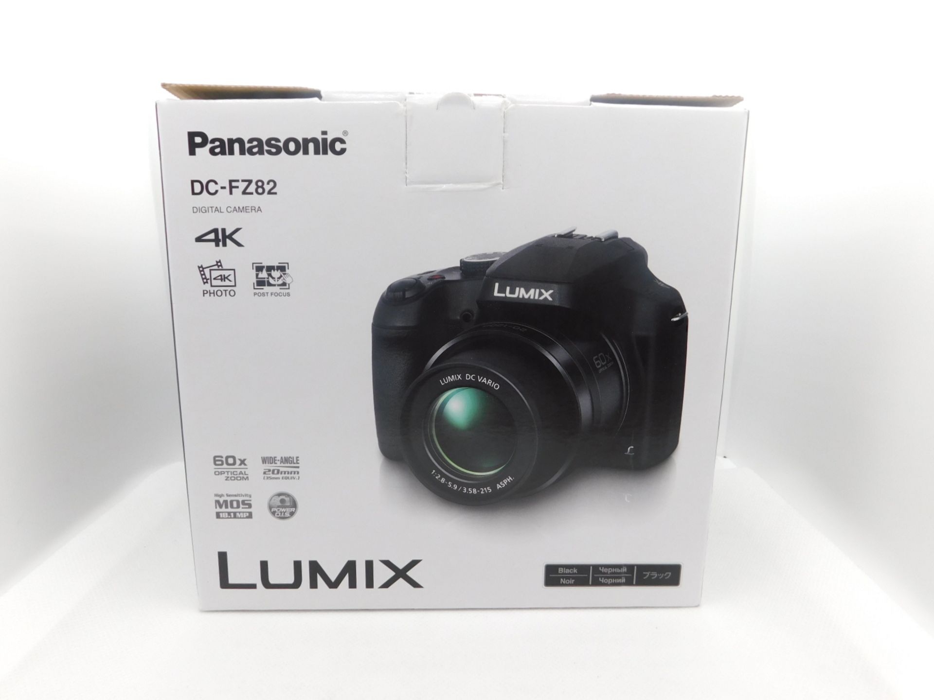 1 BOXED PANASONIC DC-FZ82 4K UHD 60X OPTICAL ZOOM DIGITAL BRIDGE CAMERA RRP Â£299