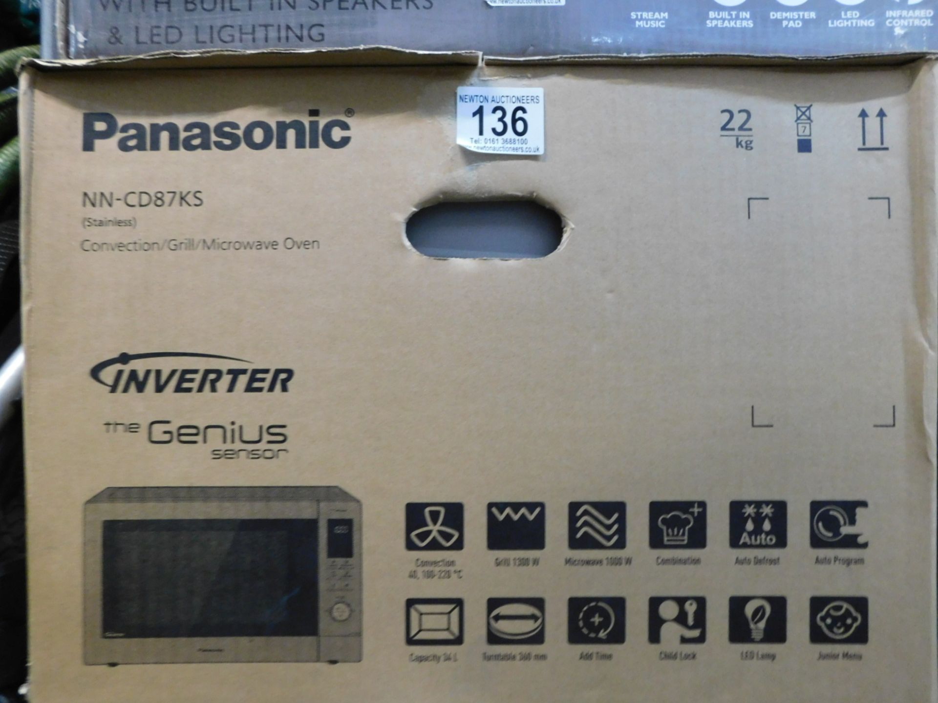 1 BOXED PANASONIC NN-CD87KS INVERTER COMBI MICROWAVE RRP Â£399