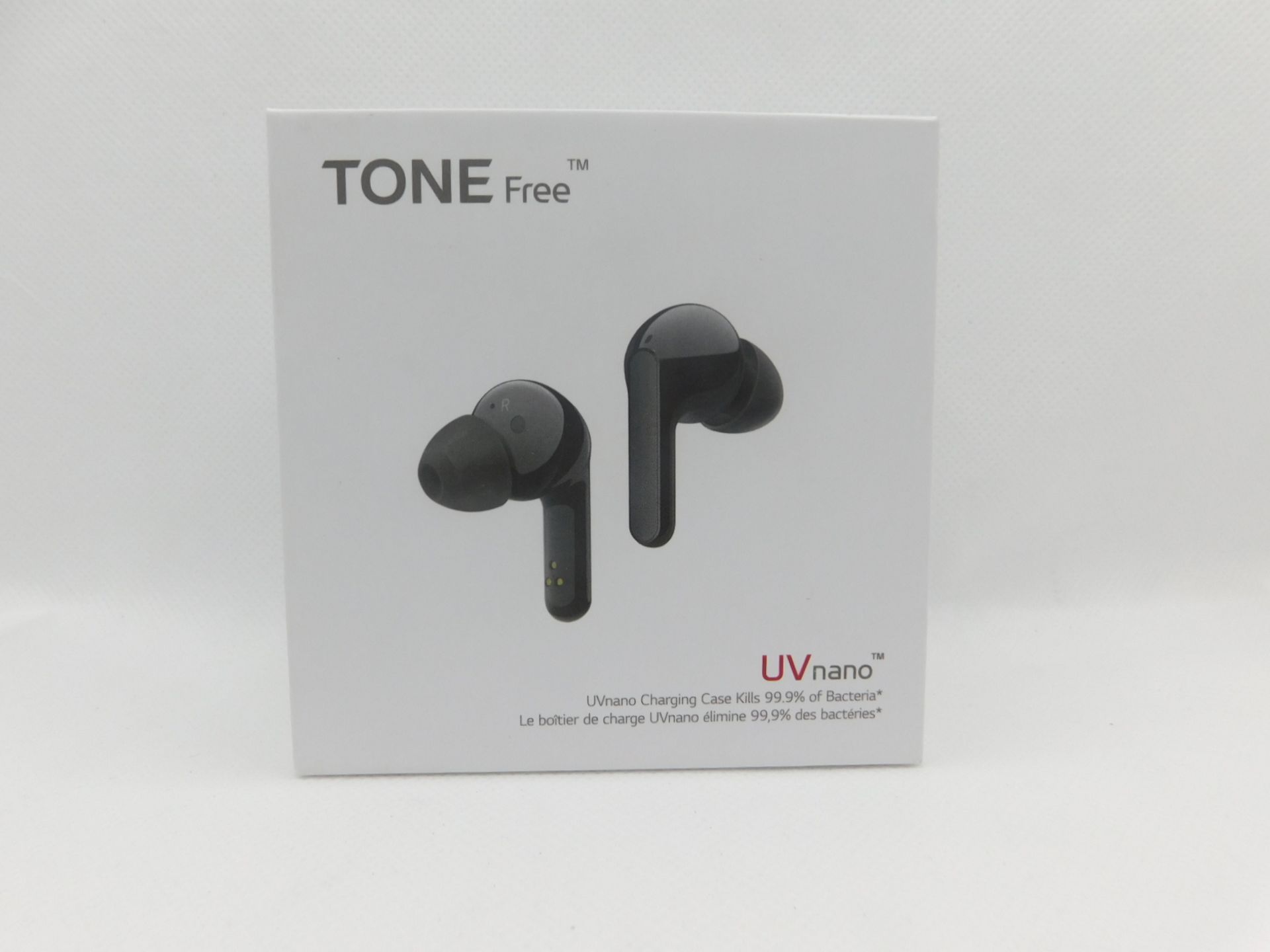 1 BOXED LG TONE FREE EARPHONES WITH MERIDIAN TECHNOLOGY MODEL HBS-FN6 RRP Â£119.99