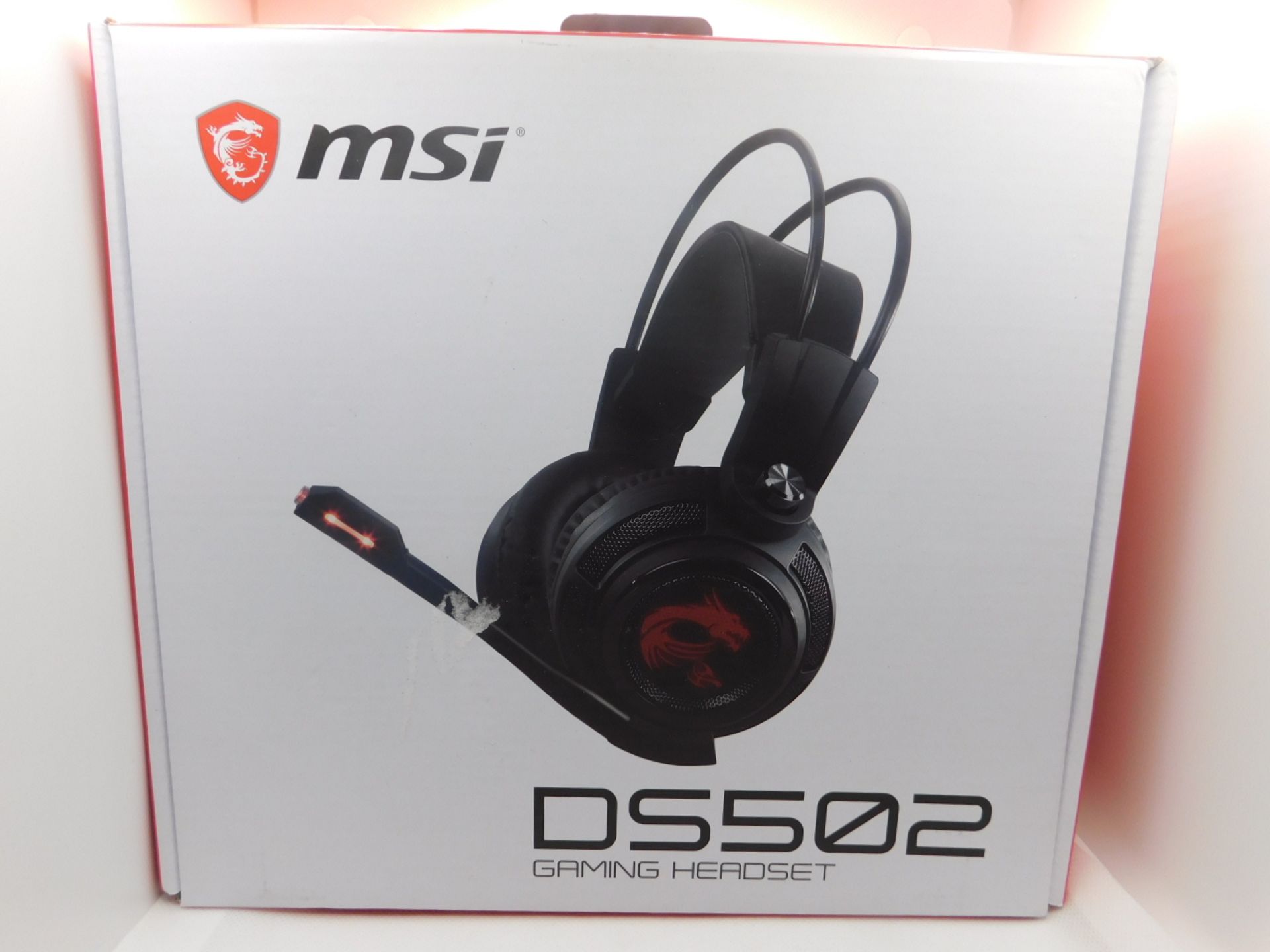 1 BOXED MSI DS502 TRUE GAMING HEADSET RRP Â£64.99