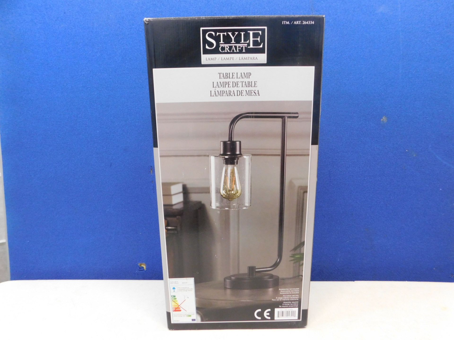 1 BOXED STYLECRAFT TOUCH LUCAS TABLE LAMP RRP Â£49.99