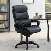 1 LA-Z-BOY AIR EXECUTIVE BLACK BONDED LEATHER OFFICE CHAIR RRP Â£299