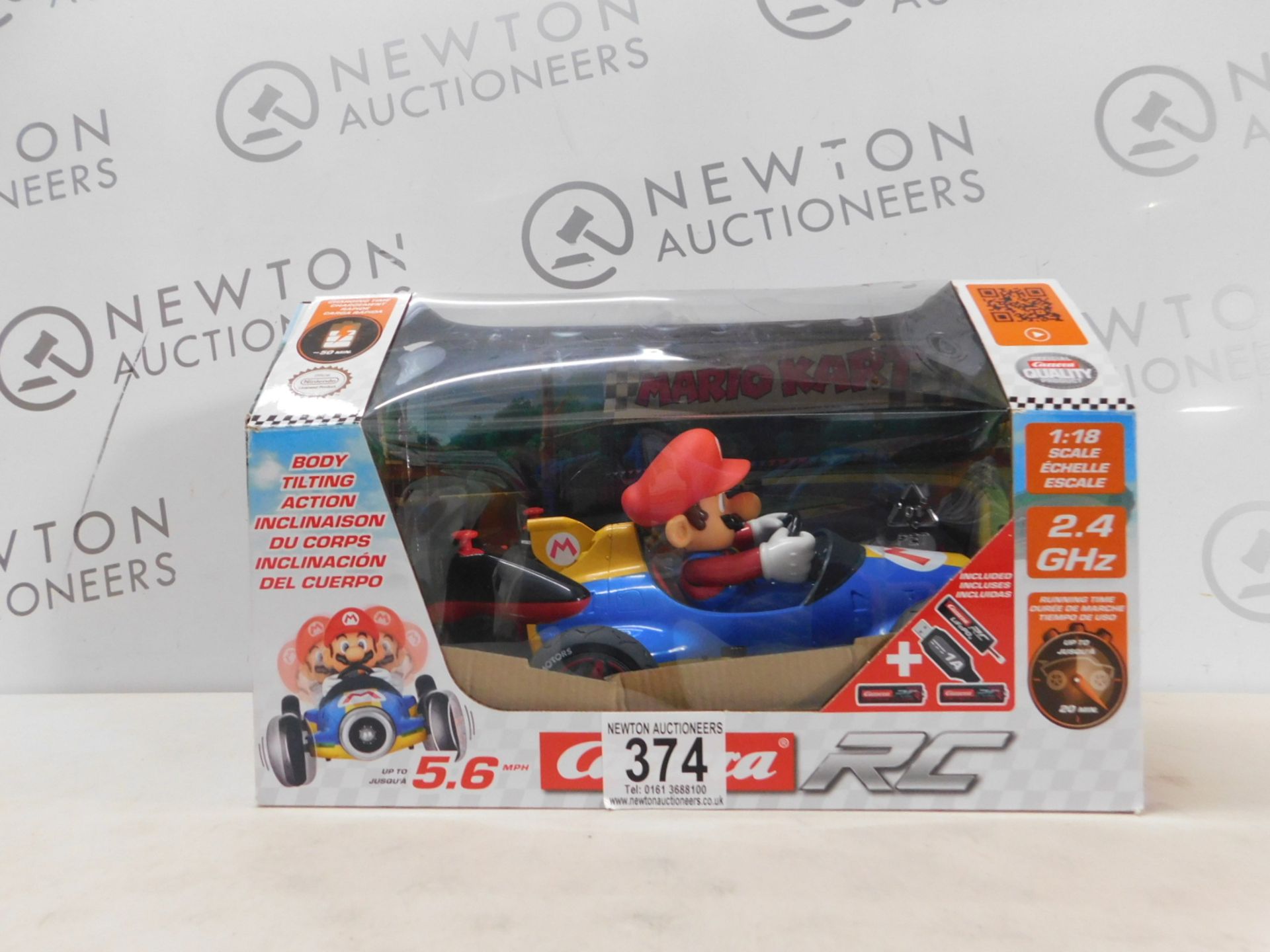 1 BOXED CARRERA 1:18 RC MARIO RACE KART TOY WITH SOUND RRP Â£79.99