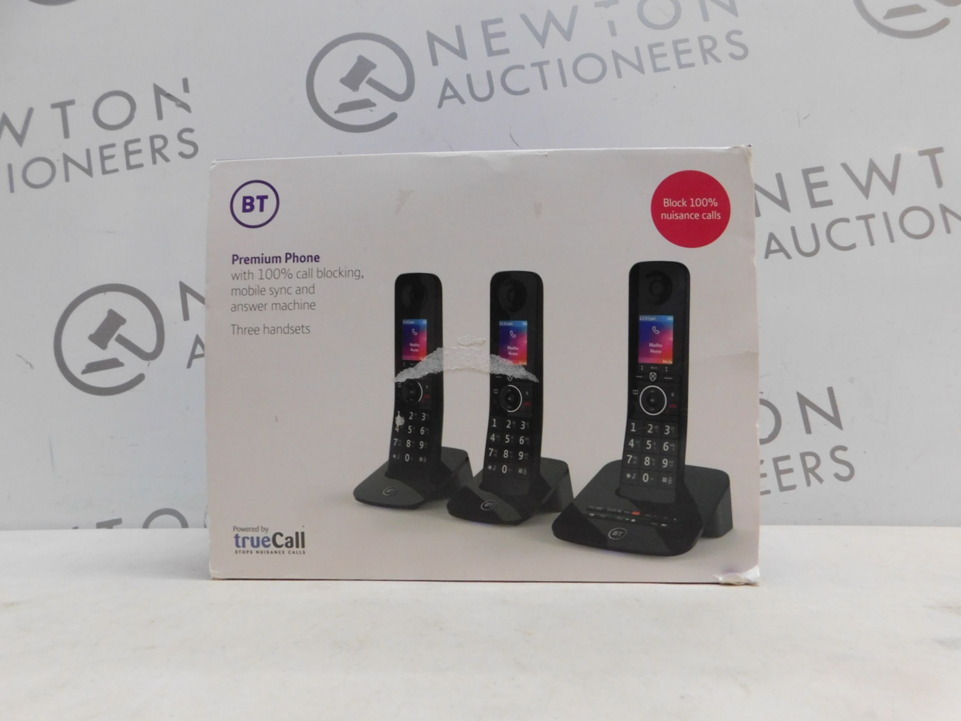 1 BOXED BT PREMIUM TRIO CORDLESS PHONE SET RRP Â£119.99