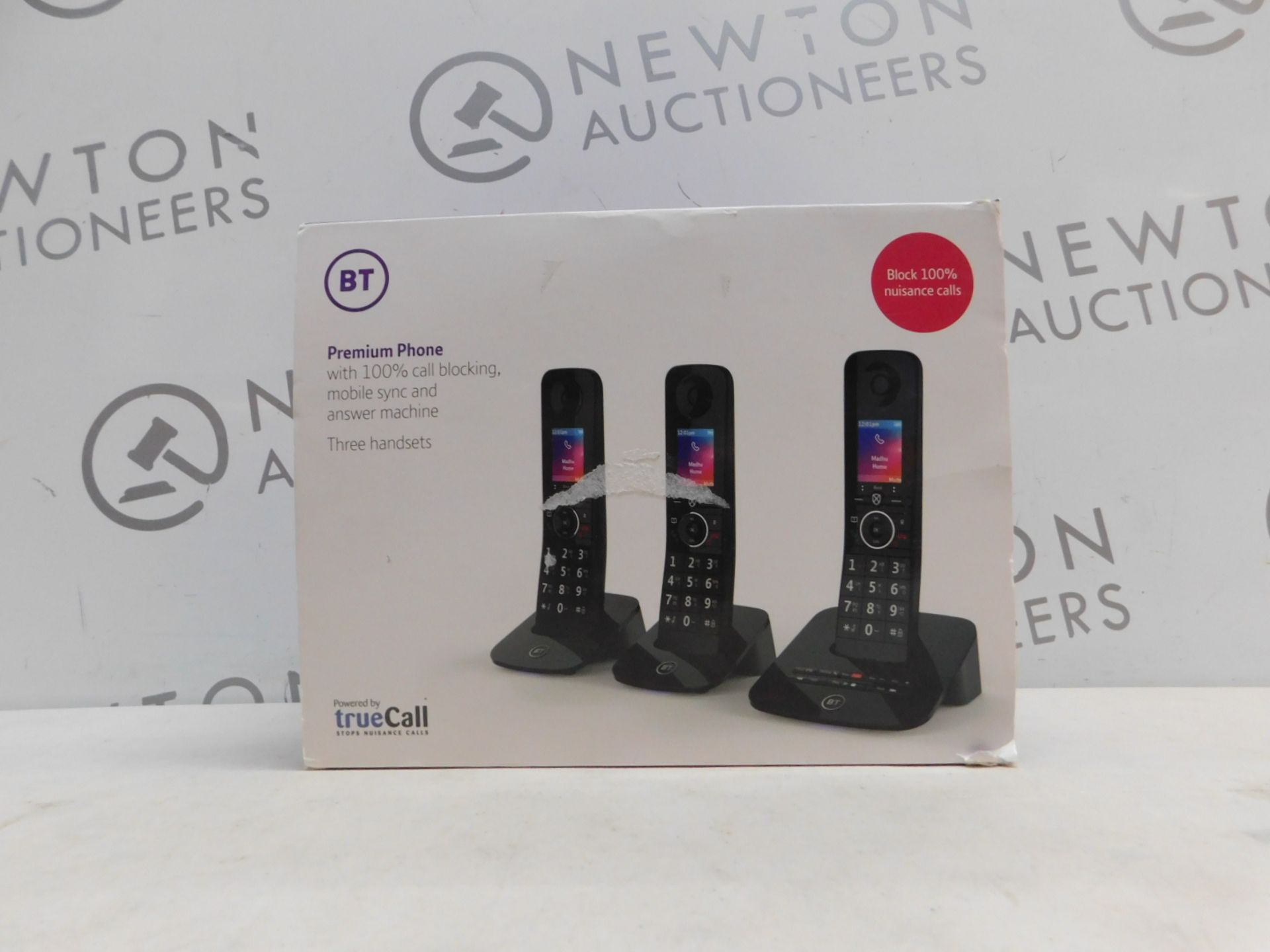 1 BOXED BT PREMIUM TRIO CORDLESS PHONE SET RRP Â£119.99