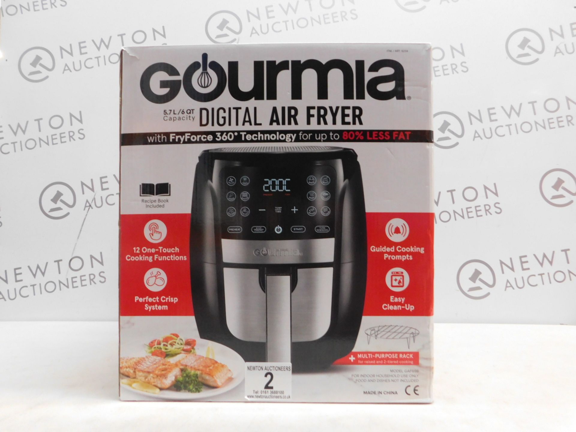 1 BOXED GOURMIA 6QT/5.7L DIGITAL AIR FRYER RRP Â£89.99