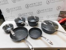 1 STARFRIT THE ROCK 10 PIECE (APPROX) COOKWARE PAN SET RRP Â£149.99