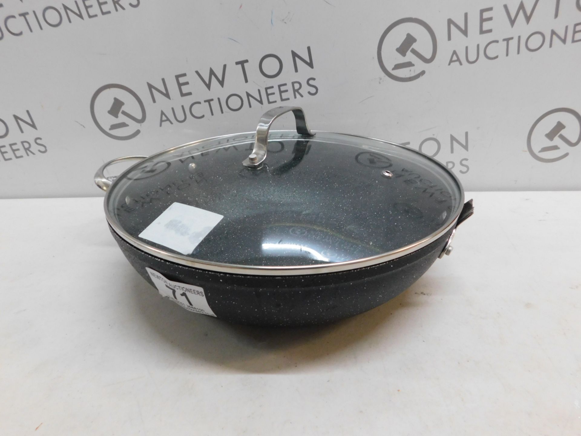 1 STARFRIT THE ROCK WOK WITH GLASS LID RRP Â£39 (NO HANDLE)