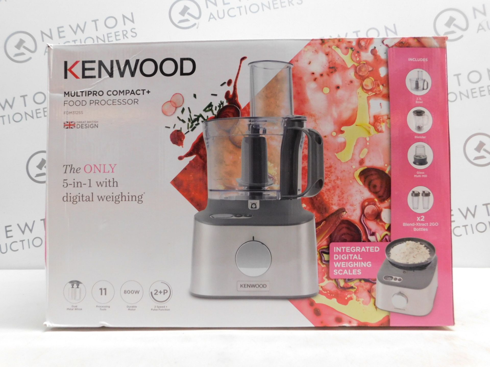 1 BOXED KENWOOD FDM312SS MULTIPRO COMPACT+ FOOD PROCESSOR Â£179