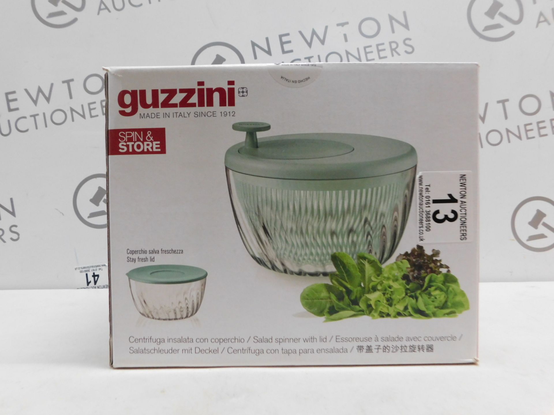 1 BOXED GUZZINI SALAD SPINNER SPIN & STORE RRP Â£29