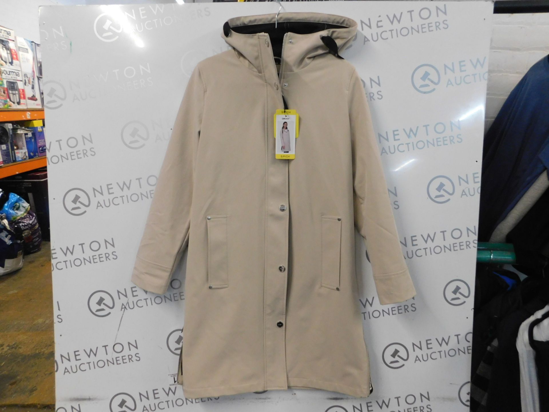 1 LADIES DKNY HOODED DOWN COAT IN CHINO SIZE S RRP Â£59