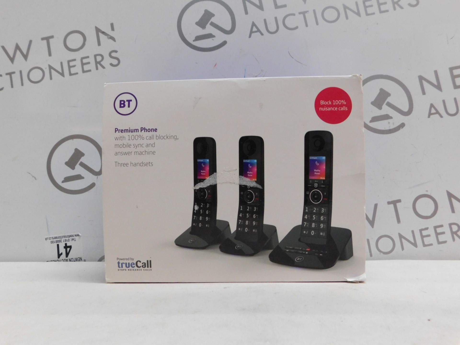 1 BOXED BT PREMIUM TRIO CORDLESS PHONE SET RRP Â£119.99