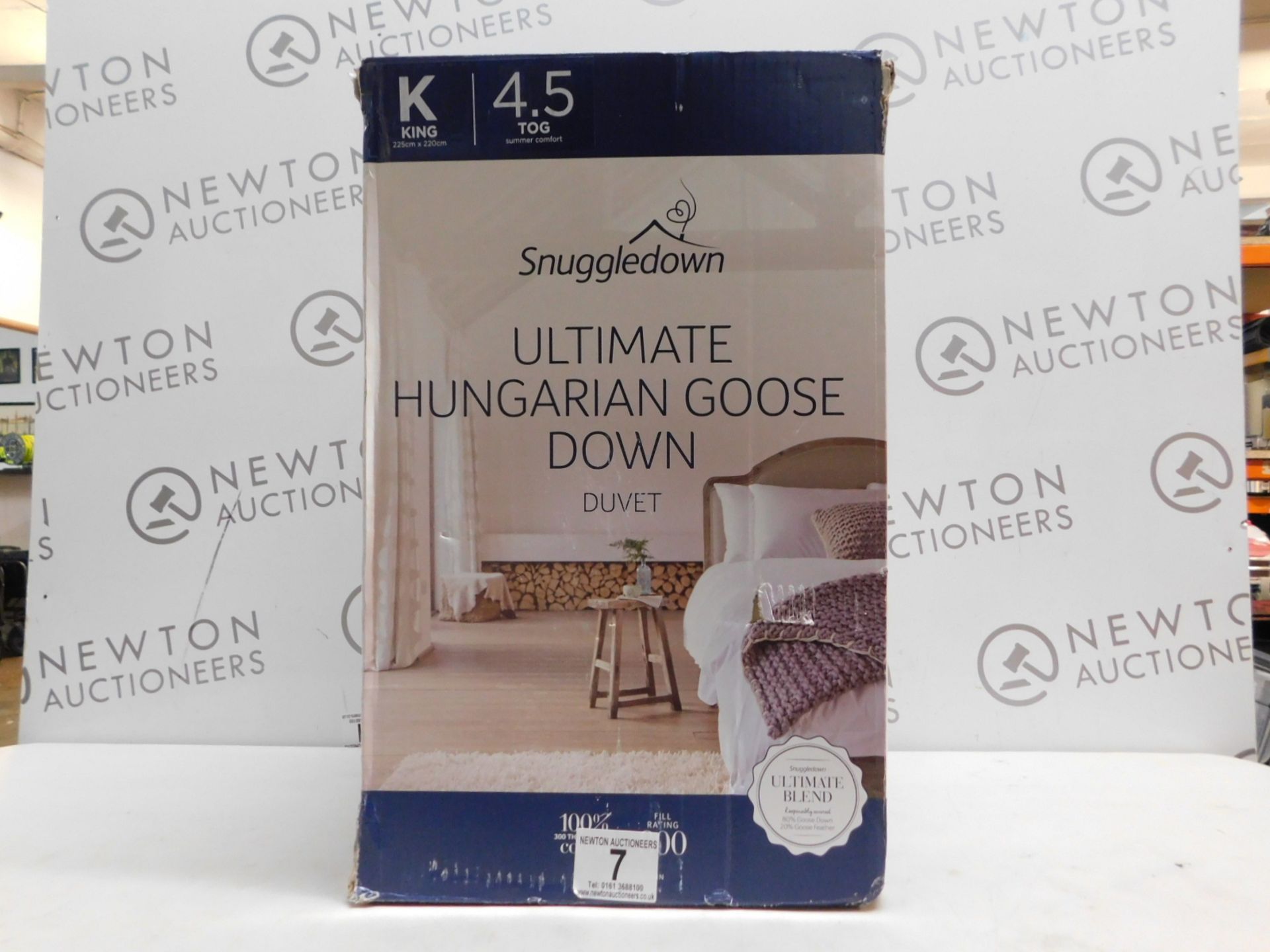 1 BOXED KING SIZE SNUGGLEDOWN ULTIMATE HUNGARIAN GOOSE DOWN DUVET 4.5 TOG RRP Â£49.99