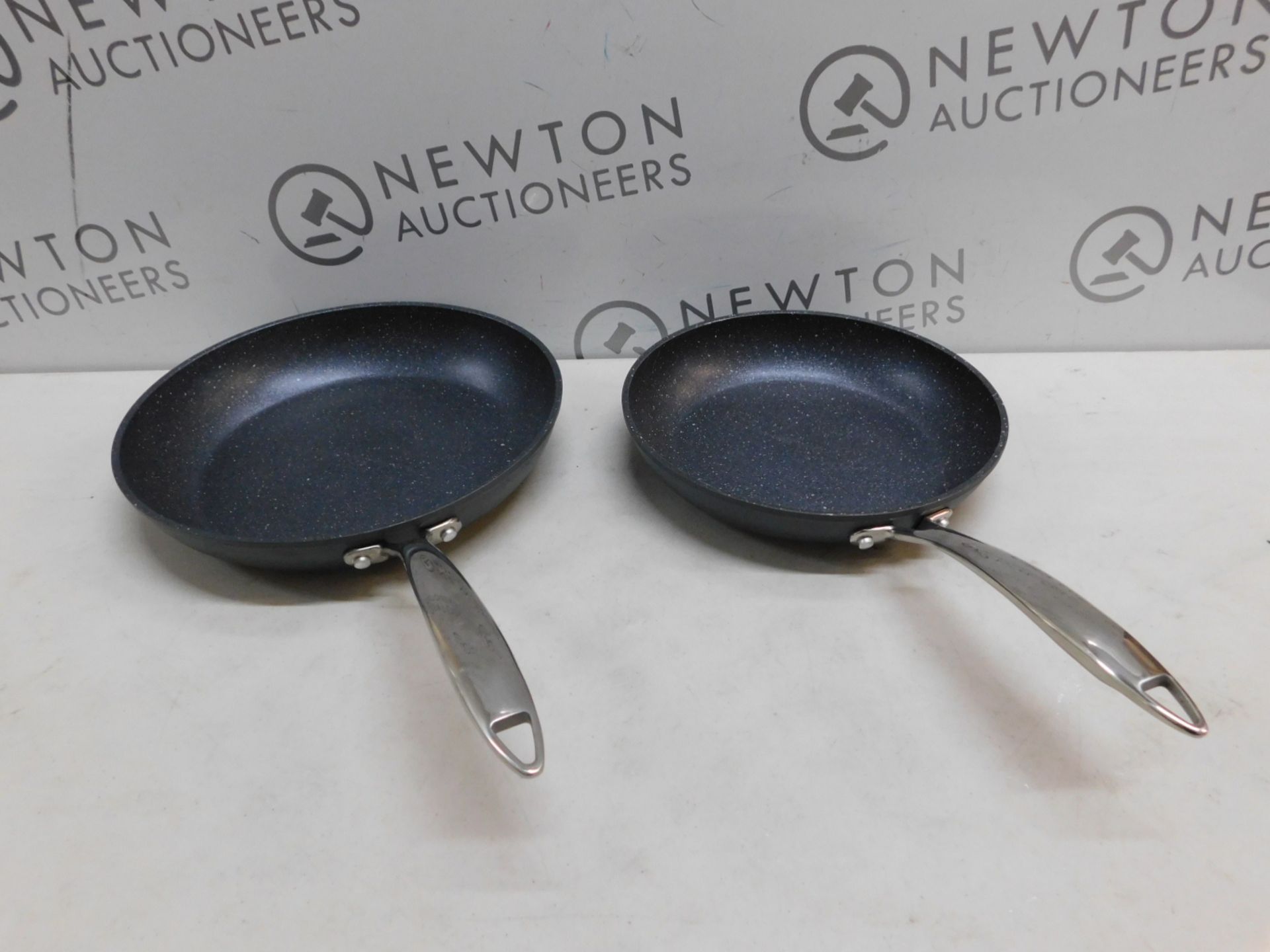 1 SET OF 2 GRANITESTONE DIAMOND PRO NON STICK FRY PANS RRP Â£79.99