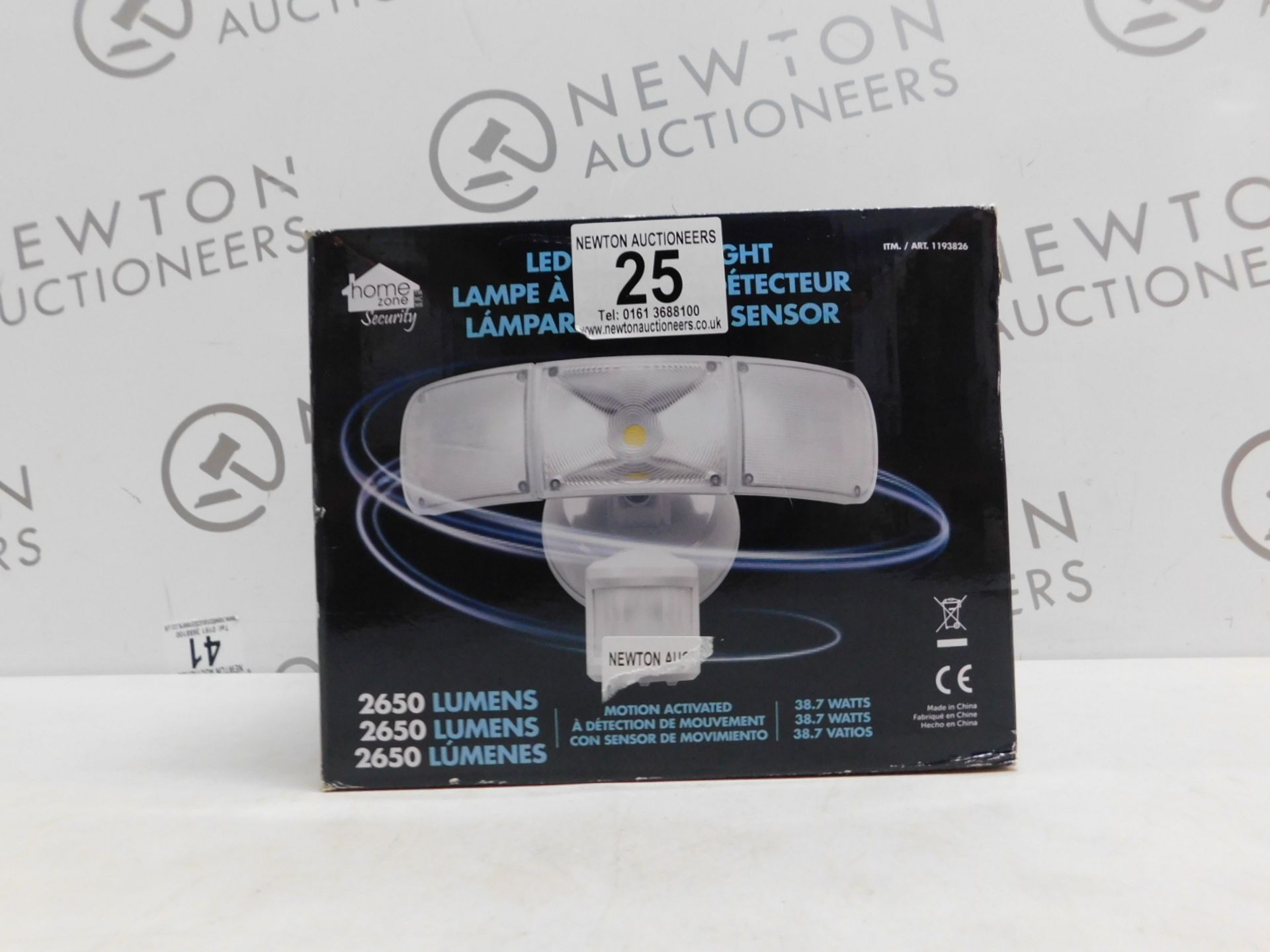 1 BOXED HOME ZONE SECURITY LED SENSOR LIGHT 2650 LUMENS RRP Â£49.99