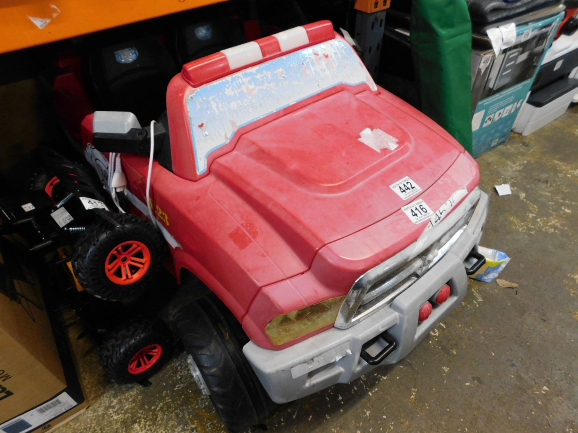 1 AVIGO RAM 3500 FIRE TRUCK 12V RIDE ON RRP Â£449