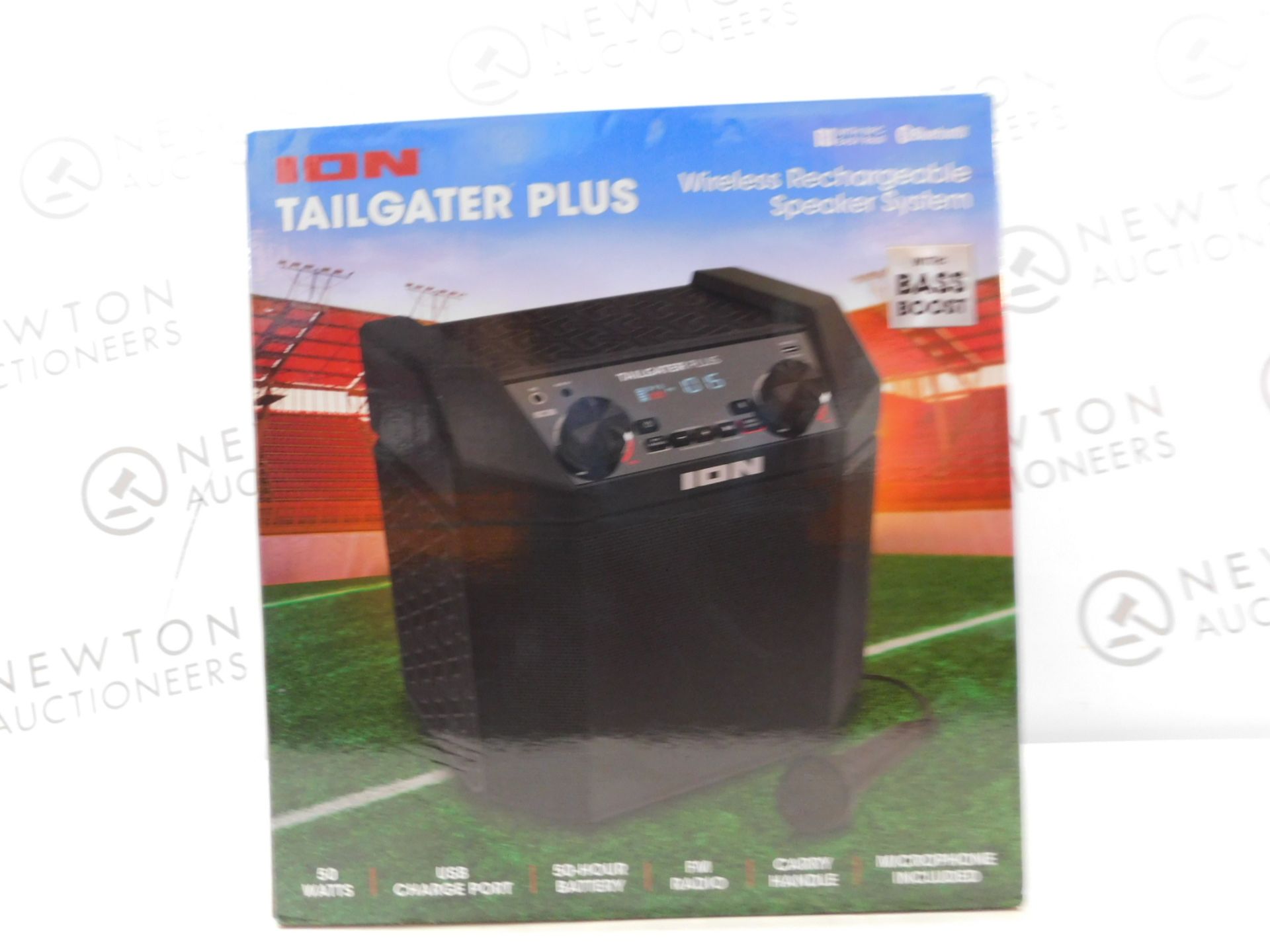 1 BOXED ION TAILGATER PLUS WIRELESS RECHARGEABLE PORTABLE SPEAKER SYSTEM RRP Â£129