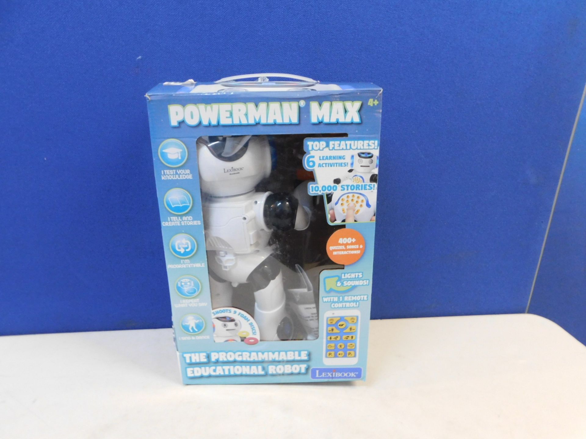 1 BOXED LEXIBOOK POWERMAN EDUCATIONAL REMOTE CONTROL TOY ROBOT RRP Â£49.99