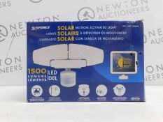 1 BOXED SUNFORCE LED TRIPLE HEAD SOLAR MOTION ACTIVATED LIGHT RRP Â£119.99