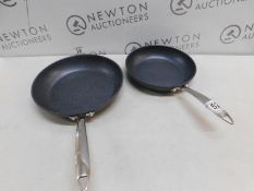 1 SET OF 2 GRANITESTONE DIAMOND PRO NON STICK FRY PANS RRP Â£79.99