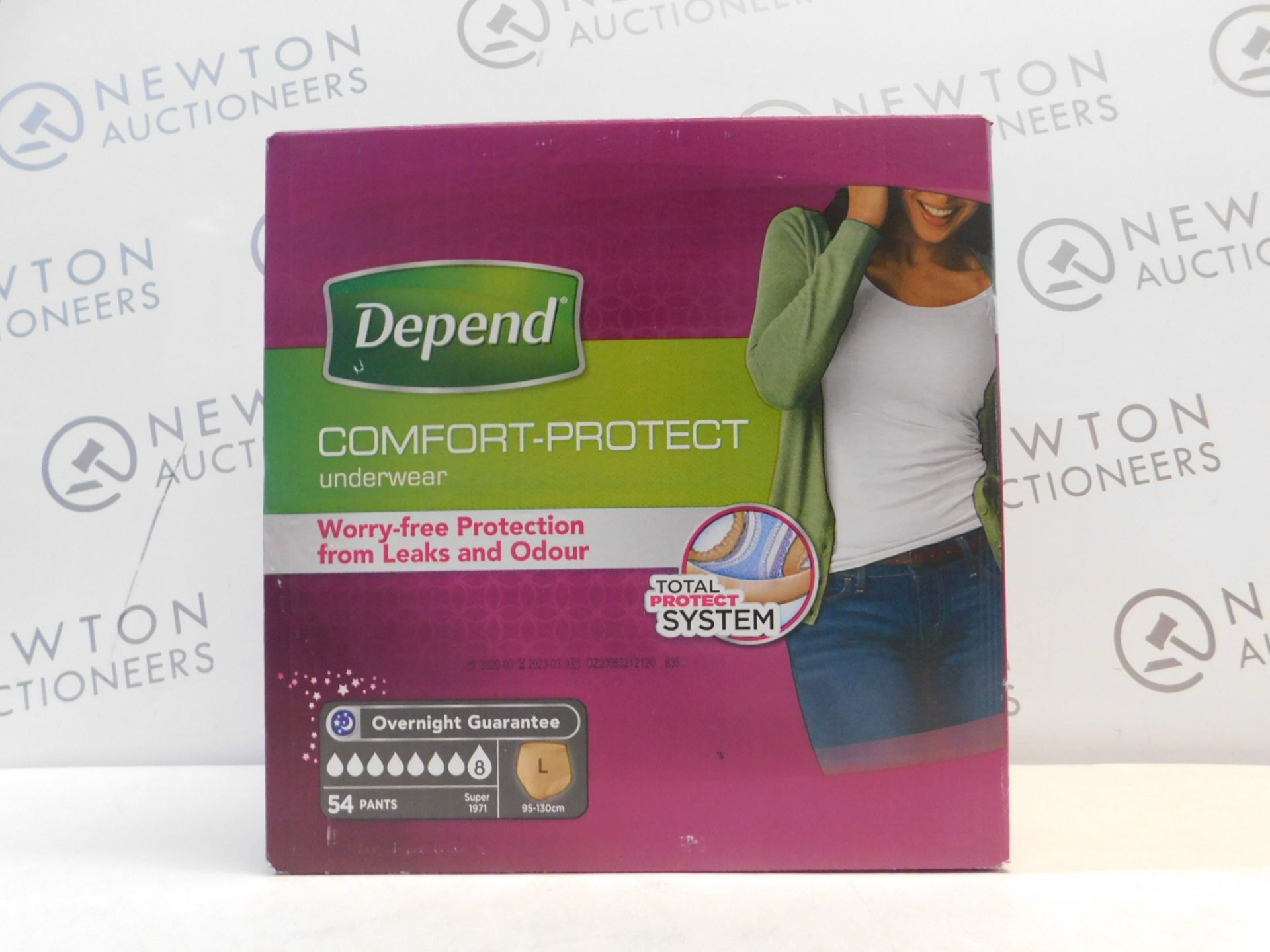 1 BOXED 50 (APPROX) DEPEND UNDERWEAR DRY 8 FOR WOMEN SIZE L RRPÂ£44.99