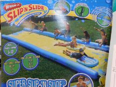 1 BOXED SUPERSIZED 790 CM SLIP 'N' SLIDE WITH INFLATABLE BOARDS RRP Â£139