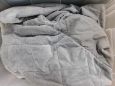 1 SLEEP PHILOSOPHY REVERSIBLE GREY WEIGHTED BLANKET (48" X 72") RRP Â£79.99