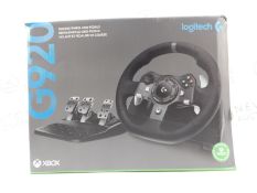 1 BOXED LOGITECH DRIVING FORCE G920 XBOX & PC RACING RRP Â£249