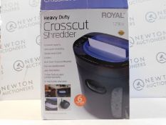 1 BOXED ROYAL 1216X 24L 12-SHEET CROSS CUT SHREDDER RRP Â£89.99