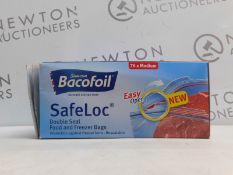 1 BOX OF BACOFOIL SAFELOC DOUBLE SEAL FOOD AND FREEZER BAGS RRP Â£24.99