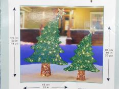 1 BOXED SET OF 2 LED TREES RRP Â£79.99