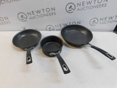 1 SET OF 3 ANOLON FRYING PANS RRP Â£59