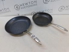 1 SET OF 2 GRANITESTONE DIAMOND PRO NON STICK FRY PANS RRP Â£79.99