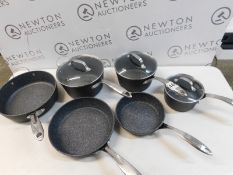 1 STARFRIT THE ROCK 9 PIECE COOKWARE PAN SET RRP Â£149.99