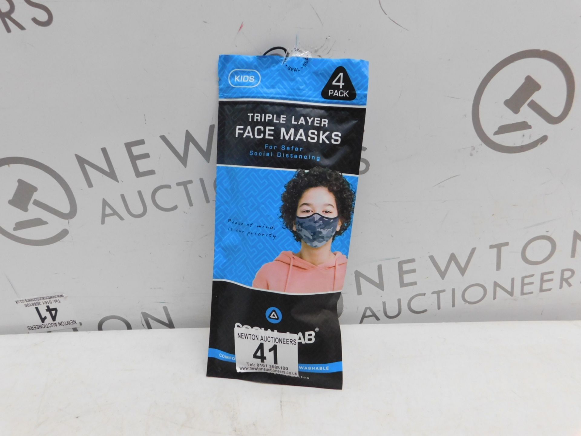 1 PACK OF SOCIAL LAB TRIPLE LAYER REUSABLE FACE MASKS RRP Â£15