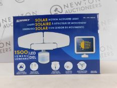 1 BOXED SUNFORCE LED TRIPLE HEAD SOLAR MOTION ACTIVATED LIGHT RRP Â£119.99