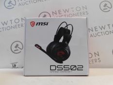 1 BOXED MSI DS502 TRUE GAMING HEADSET RRP Â£64.99