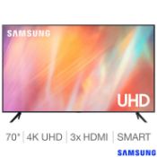 1 BOXED SAMSUNG UE70AU7100 70 INCH 4K ULTRA HD SMART TV WITH STAND AND REMOTE RRP Â£999 (WORKING)