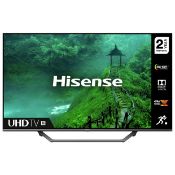 1 HISENSE 65A7300FTUK 65" SMART 4K ULTRA HD HDR LED TV WITH REMOTE AND STAND RRP Â£649 (WORKING)