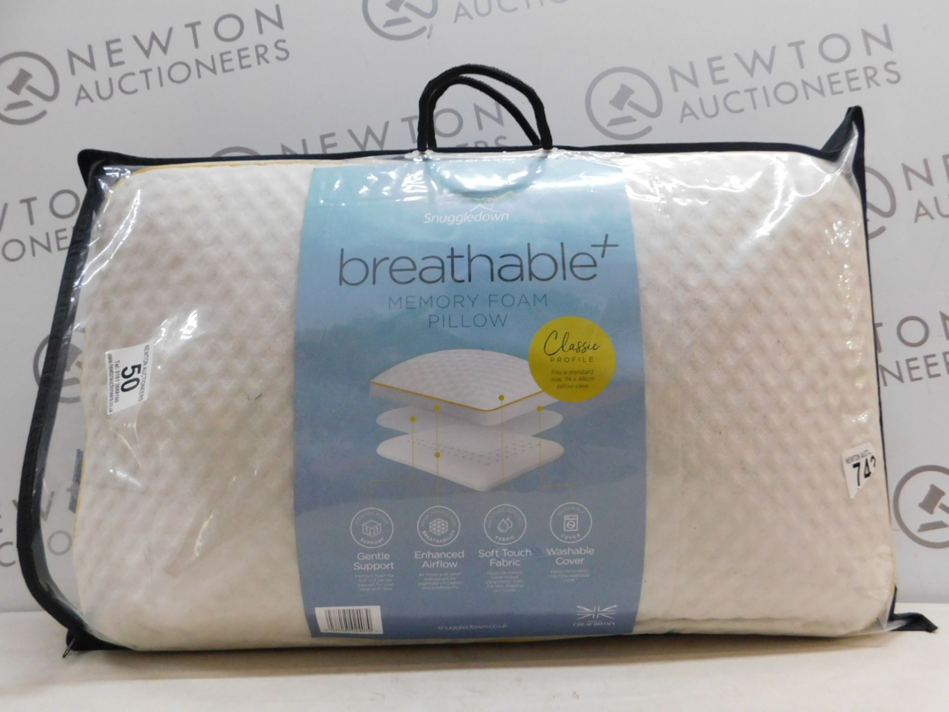 1 BAGGED SNUGGLEDOWN MEMORY FOAM PILLOW RRP Â£39.99