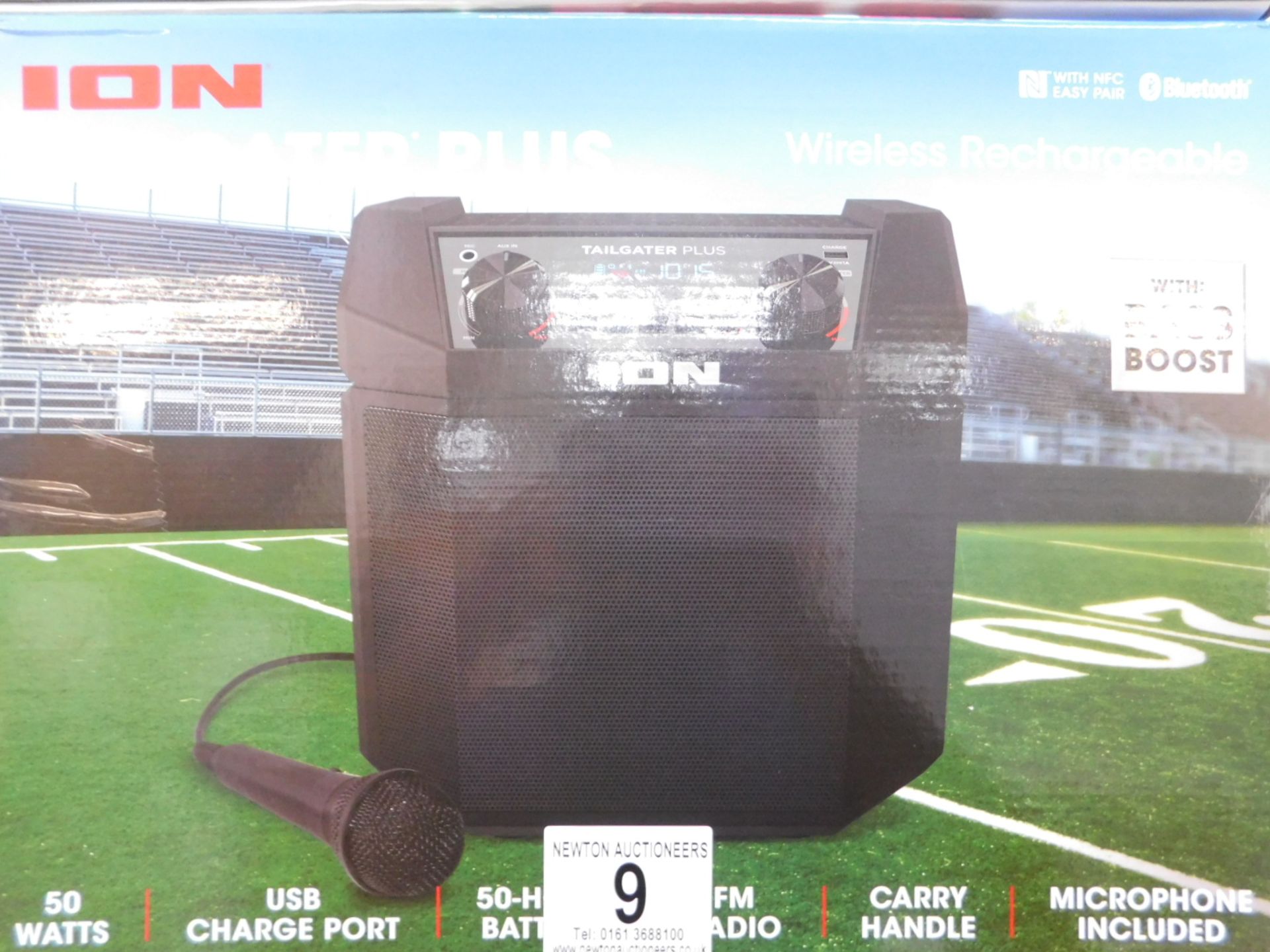 1 BOXED ION TAILGATER PLUS WIRELESS RECHARGEABLE PORTABLE SPEAKER SYSTEM RRP Â£129