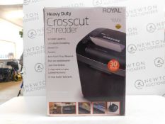 1 BOXED ROYAL 16MX 16-SHEET HEAVY DUTY CROSS CUT SHREDDER RRP Â£129.99