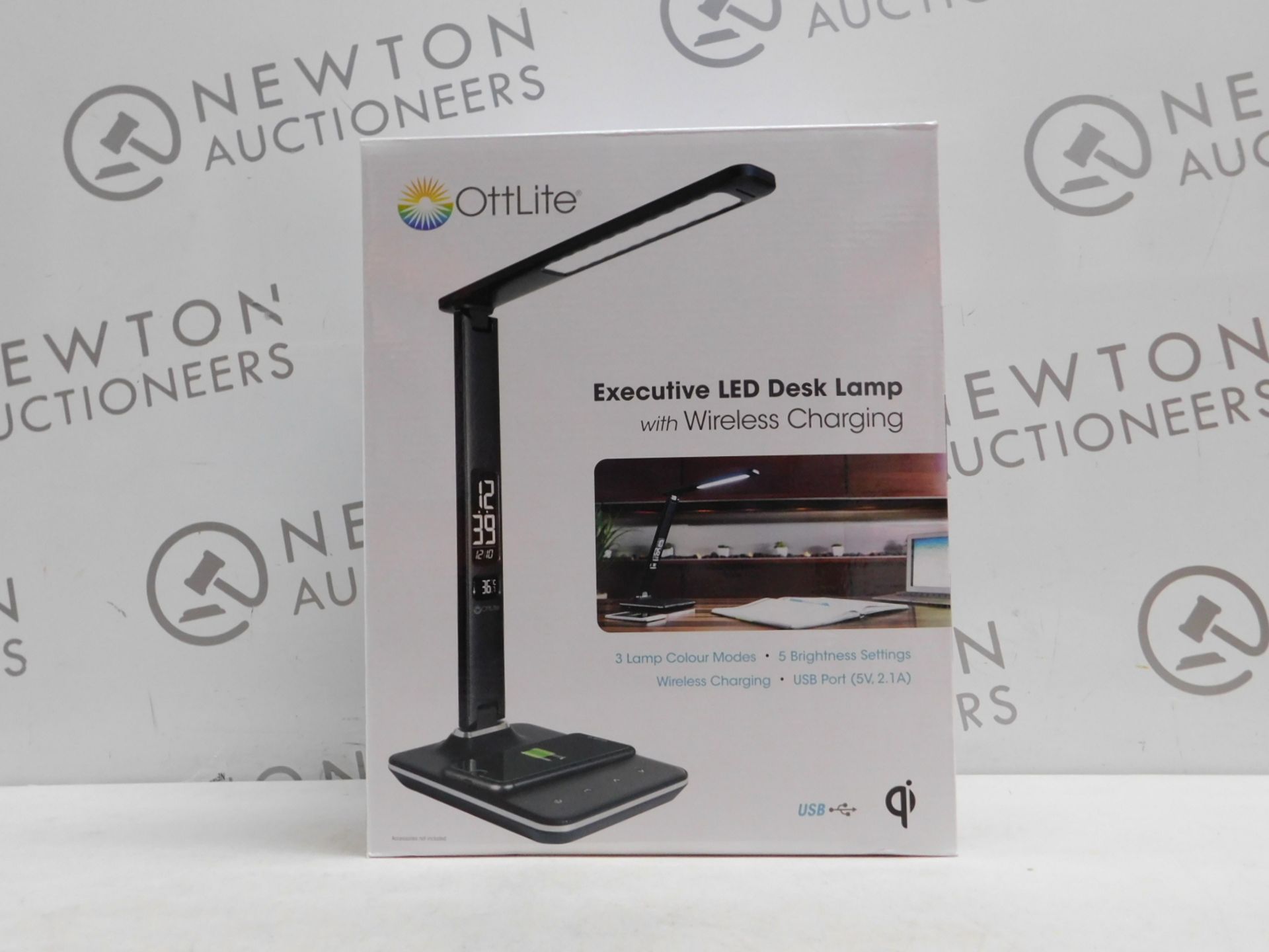 1 BOXED OTTLITE EXECUTIVE LED DESK LAMP WITH WIRELESS CHARGING RRP Â£49.99