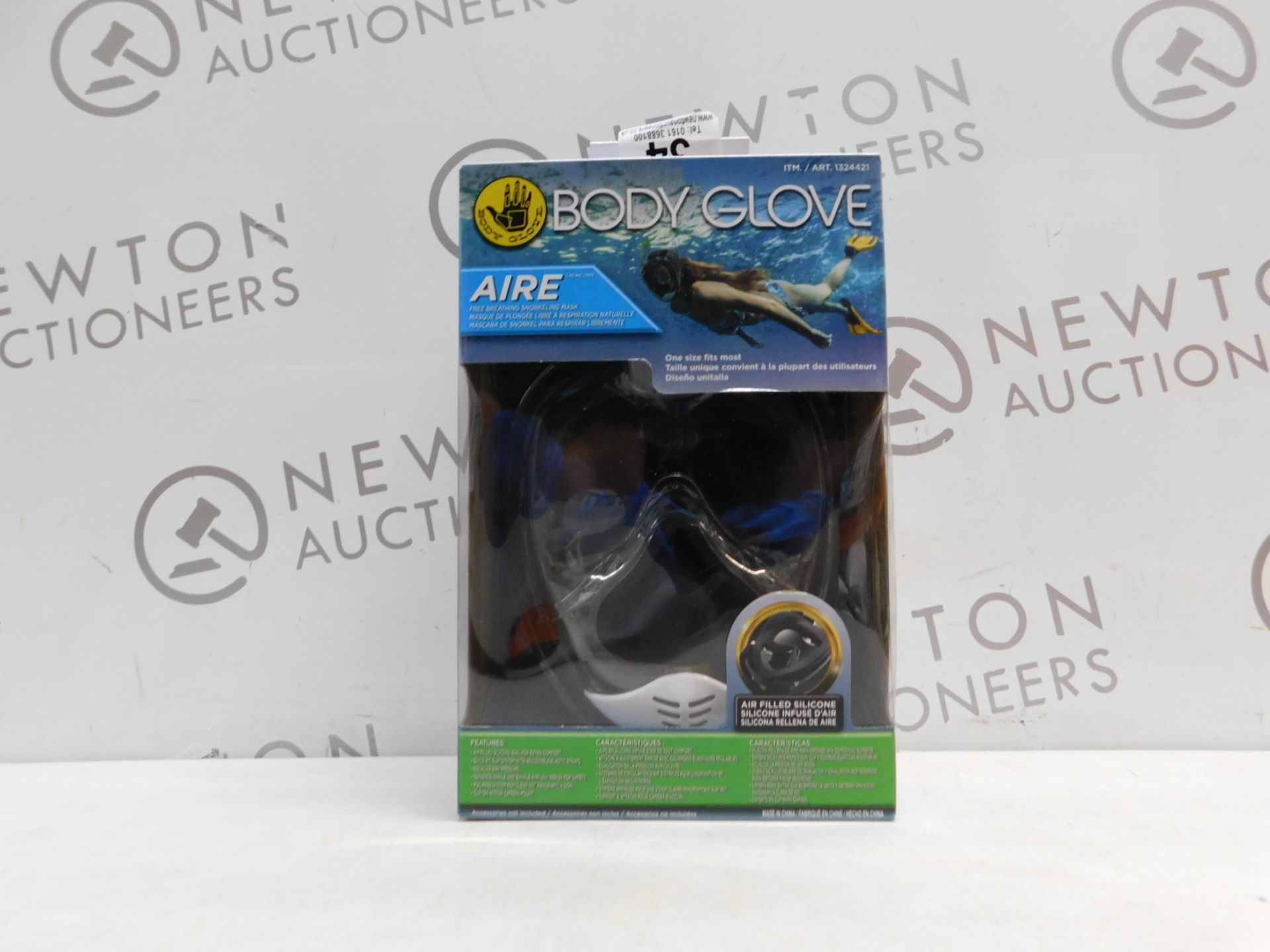 1 BRAND NEW BOXED BODY GLOVE AIRE SNORKELING MASK RRP Â£39.99